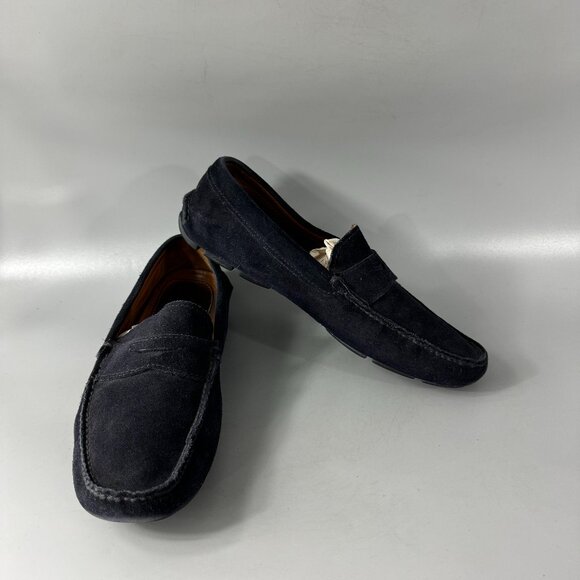 Prada Navy blue Suede Leather Driving Loafers, Size 7 (US8) - Picture 1 of 16